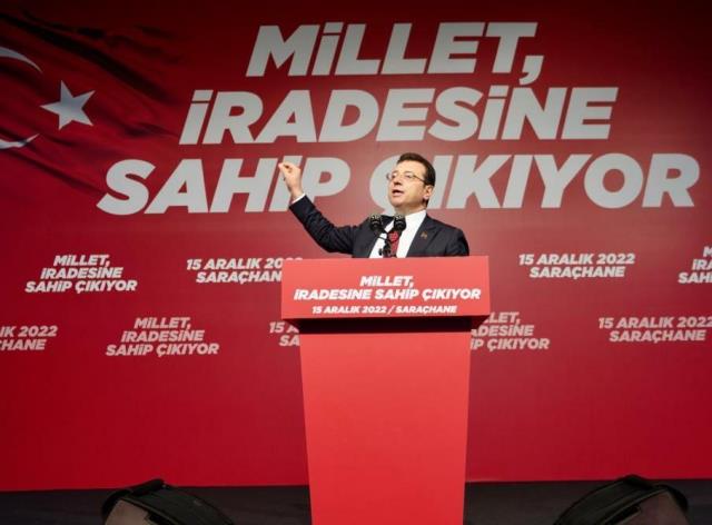 Son Dakika: 6'lı masa sahaya indi! İşte İmamoğlu ve liderlerin Saraçhane'de verdiği mesajlar