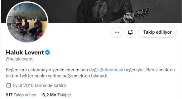 Twitter hesabından kontrolü dışında beğeniler yapıldığını gören Haluk Levent, Elon Musk'a seslendi: Papaz olacağız seninle
