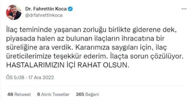 İlaç teminindeki soruna üç adımlı çözüm! Bakan Koca ayrıntıları paylaştı