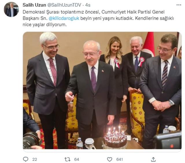 Kemal Kılıçdaroğlu'na 'Demokrasi Şurası'Nda Doğum Günü Sürprizi