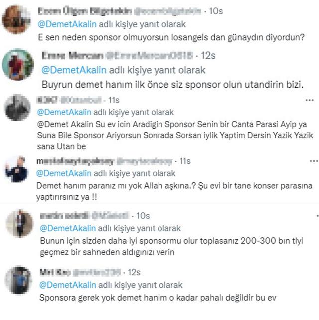 Yardım yapmak için sponsor arayan Demet Akalın'ın paylaşımı tepki çekti
