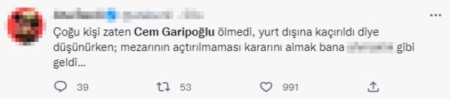 Başsavcılık mezarın açılması talebini reddetti, sosyal medya yıkıldı: Cem Garipoğlu ölmedi mi? Başsavcılık mezarın açılması talebini reddetti, sosyal medya yıkıldı: Cem Garipoğlu ölmedi mi?
