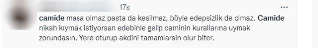 Sosyal medyada infial yaratan video! Camide nikah kıyıp pasta kestiler