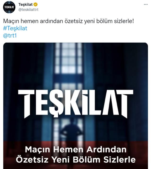 Teşkilat bugün var mı, yok mu? Teşkilat bu hafta var mı, geç mi başlayacak? TRT 1'de Teşkilat dizisi bu akşam var mı?