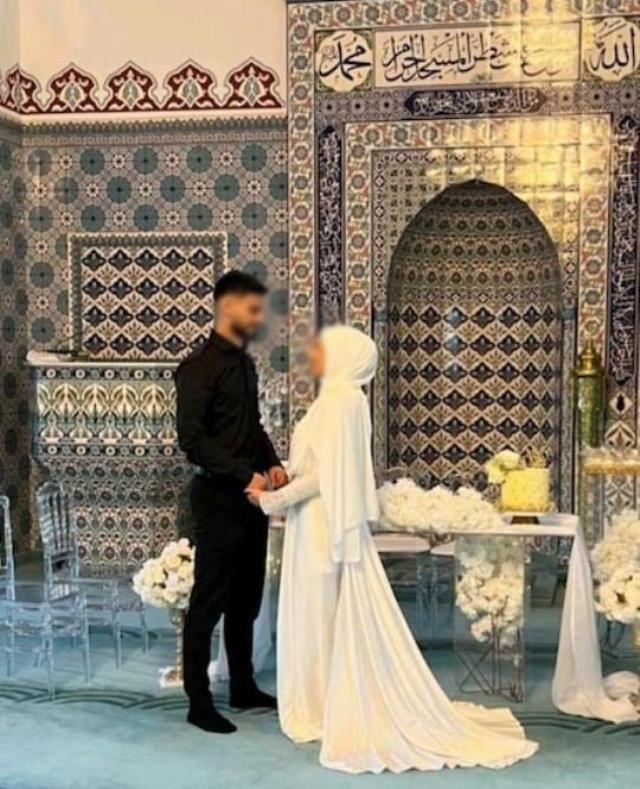 Yer: Türkiye! Genç çiftin camide nikah kıyıp pasta kestiği görüntüler infial yarattı