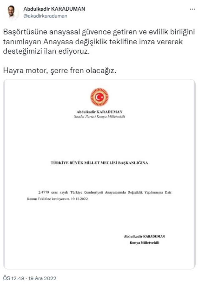Başörtüsü teklifini kimler destekliyor? 6'lı masa başörtüsü teklifini destekleyecek mi? Başörtüsü teklifini kimler destekliyor? 6'lı masa başörtüsü teklifini destekleyecek mi?