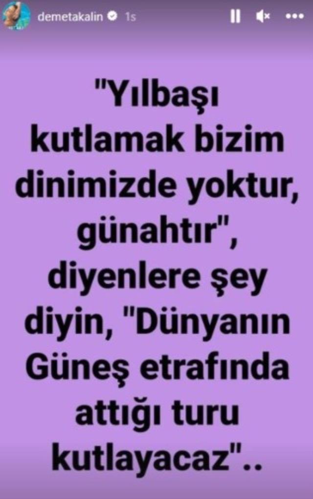 Demet Akalın yılbaşı mesajı ne? Demet Akalın yılbaşı hakkında ne dedi? Demet Akalın yılbaşını kutlayacak mı?
