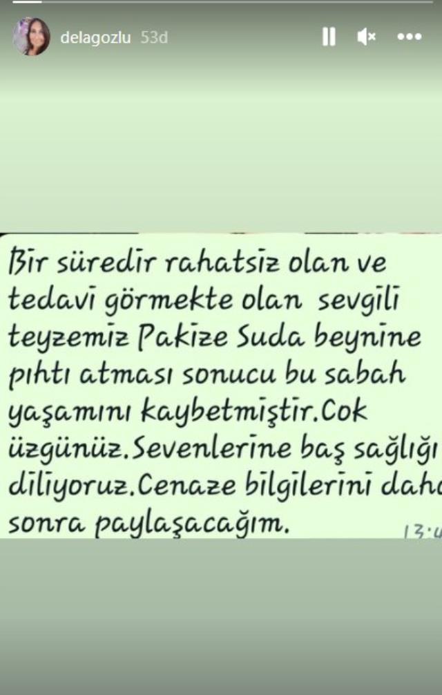 Pakize Suda kimdir, öldü mü, neden öldü, hastalığı neydi? Pakize Suda kaç yaşında vefat etti? Pakize Suda'nın hayatı ve biyografisi!