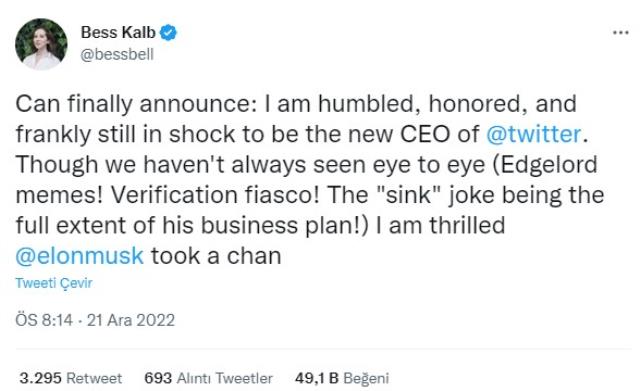 Elon Musk, yerine geçecek kişiyi sonunda buldu! Twitter'a kadın CEO
