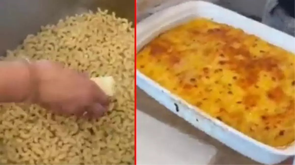 Kadının misafirlerine makarna yapış şekli olay yarattı! Tepkiler çığ gibi