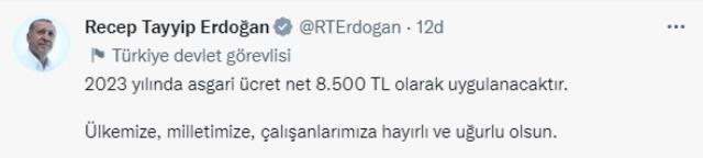 Son Dakika! 2023 yılı asgari ücreti 8 bin 506 TL oldu