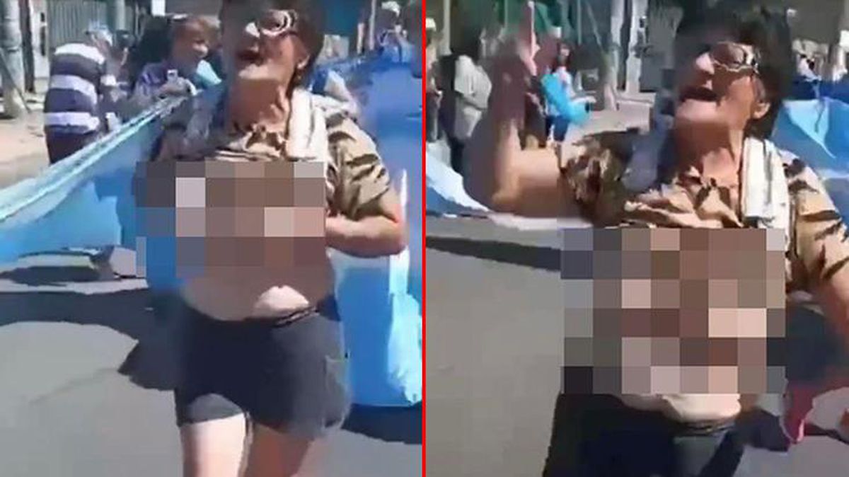 Arjantin'deki kutlamalarda herkesin içinde göğüslerini açan kadının yaşı ağızları açık bıraktı