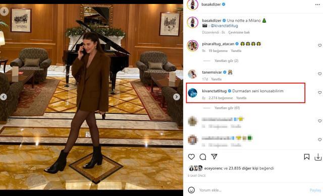 Kıvanç Tatlıtuğ'dan eşi Başak Dizer'in paylaşımına romantik yorum: Durmadan seni konuşabilirim Kıvanç Tatlıtuğ'dan eşi Başak Dizer'in paylaşımına romantik yorum: Durmadan seni konuşabilirim