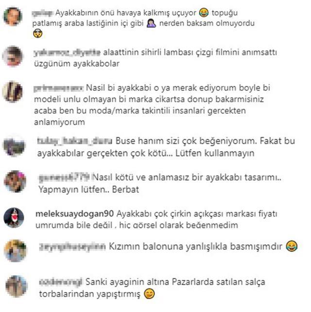 Buse Terim Bahçekapılı, özel tasarım topuklu ayakkabısıyla alay konusu oldu