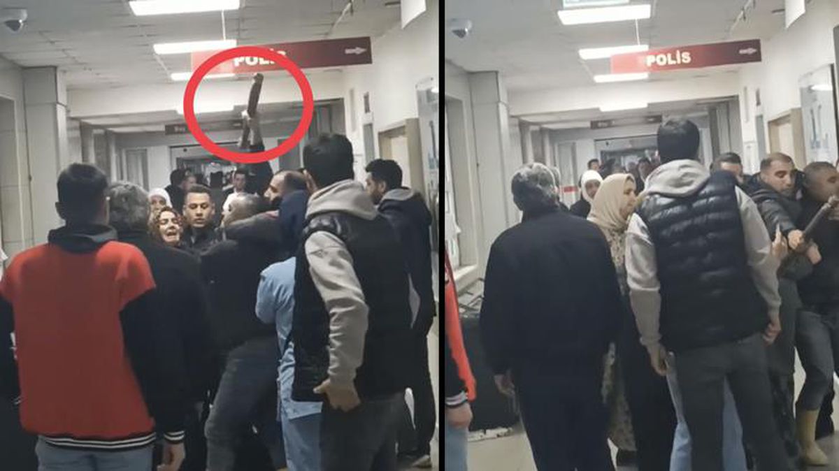 Kızları balkondan düştü, aileler hastanede birbirine girdi