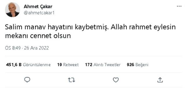 Salim Manav kimdir? Kaç yaşında, nereli, mesleği ne? Salim Manav'ın öldüğü iddiaları doğru mu? Salim Manav'ın hayatı ve biyografisi!