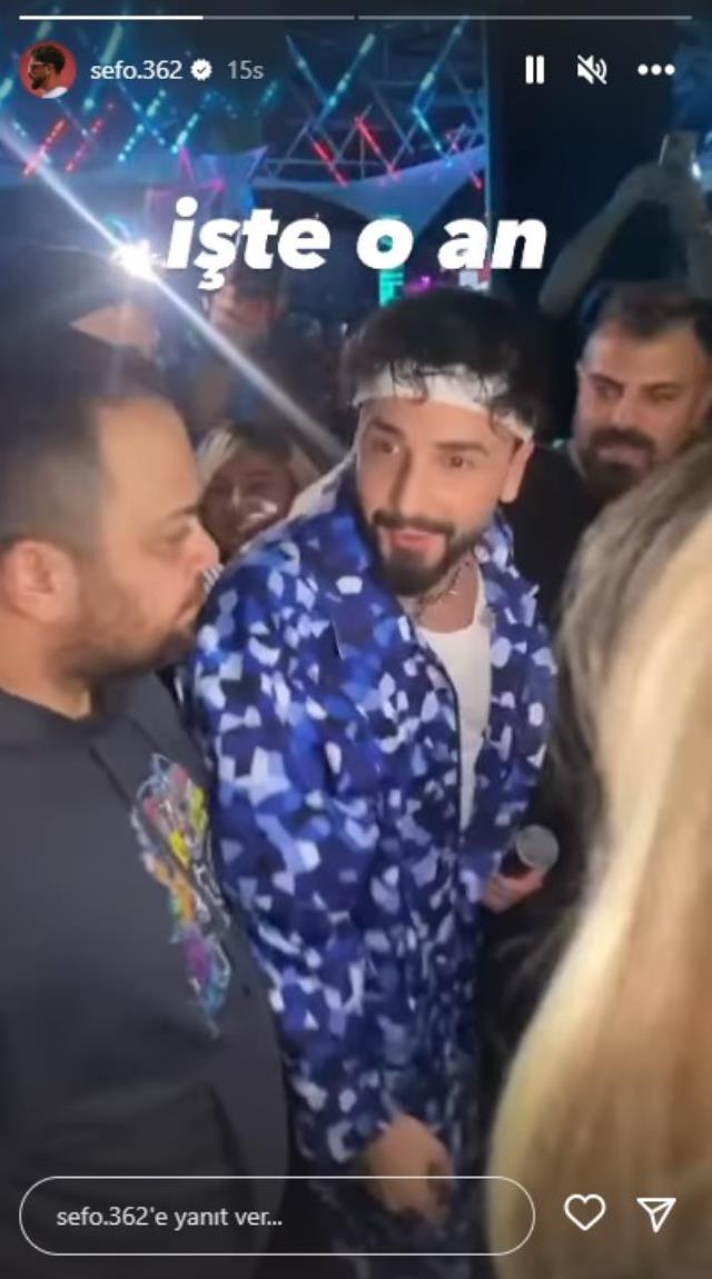 Konserinde tacize uğrayan Sefo'nun olay anı görüntüsü ortaya çıktı! Yaşadığı şaşkınlık yüzüne yansıdı