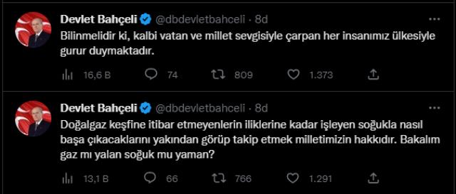 Devlet Bahçeli'den Ahmet Davutoğlu'nun sözlerine sert yanıt: Serok Ahmet akıldan nasipsizdir, aklen de zifiri karanlıktır Devlet Bahçeli'den Ahmet Davutoğlu'nun sözlerine sert yanıt: Serok Ahmet akıldan nasipsizdir, aklen de zifiri karanlıktır