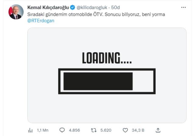 Kılıçdaroğlu: Sıradaki Gündemim Otomobilde Ötv. Sonucu Biliyoruz, Beni Yorma Recep Tayyip Erdoğan