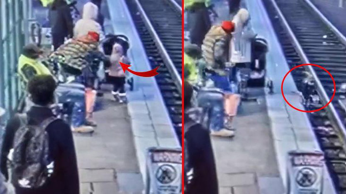 Dehşete düşüren olay kamerada! 3 yaşındaki kızı herkesin önünde tren raylarına attı
