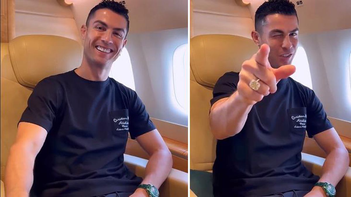 Cristiano Ronaldo haberi uçaktan verdi, herkes geri sayıma geçti