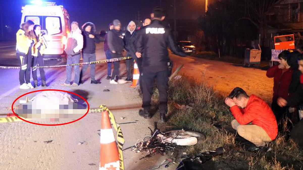 Motosiklet ikiye bölündü, otomobil takla attı: 1 ölü, 1 yaralı