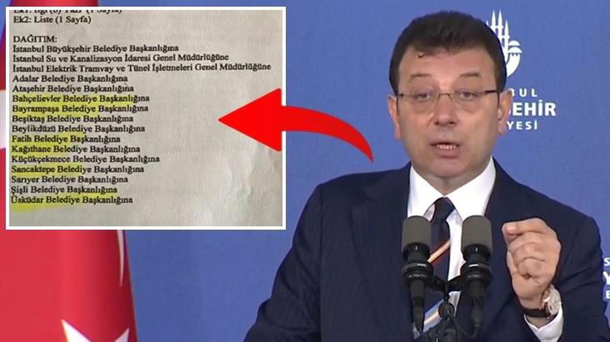'AK Partili belediye başkanı arkadaşlarım kusura bakmasın' diyen İmamoğlu canlı yayında belge paylaştı