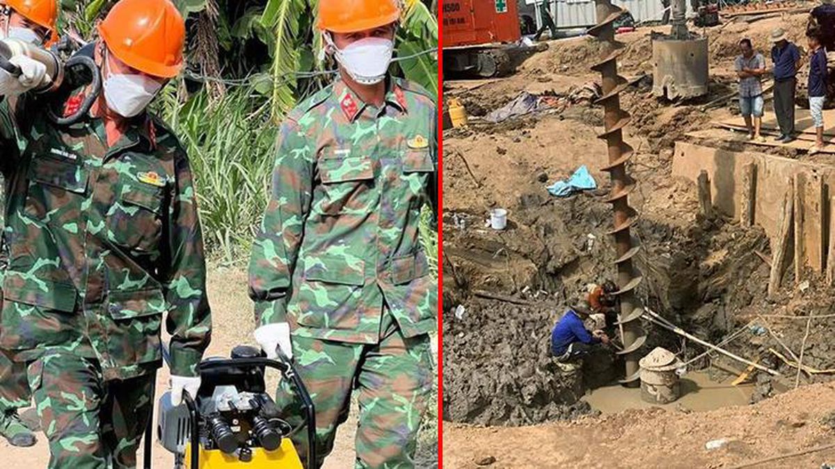 Vietnam'da 35 metre derinliğindeki sütunun içine düşen çocuktan kötü haber geldi