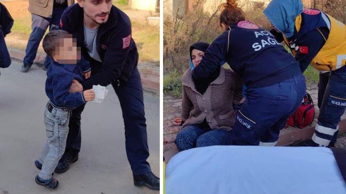 Evinde bıçaklı hırsızı gören kadın, çocuğu ile balkondan atladı