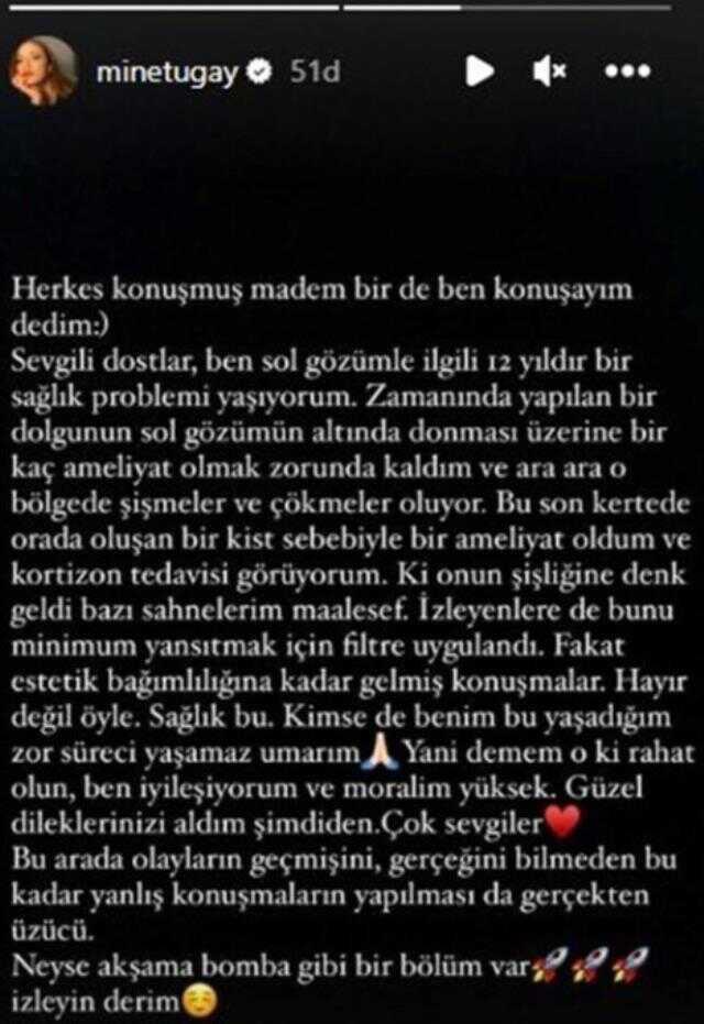 Son haliyle gündem olan Mine Tugay sessizliğini bozdu! Ünlü oyuncu estetik yaptırdı mı?