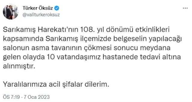 Son Dakika: Kars'ın Sarıkamış ilçesinde bir otelin tavanı çöktü: Yaralılar var