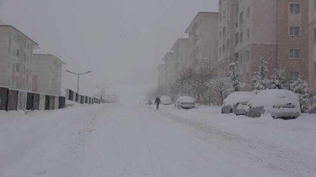 Kar kalınlığının 45 santimetreye ulaştığı Van'da hayat durma noktasına geldi! Yollar kapandı, uçaklar rötar yaptı