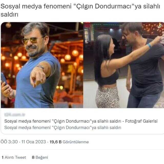 Çılgın Dondurmacı'nın, Arap müşterisinin kocası tarafından vurulduğu iddia edildi! Gerçek çok geçmeden anlaşıldı