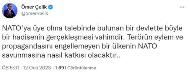 Son Dakika: Stockholm'deki skandal olayın ardından İsveç Büyükelçisi, Dışişleri'ne çağrıldı