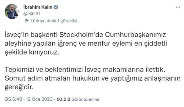 Son Dakika: Stockholm'deki skandal olayın ardından İsveç Büyükelçisi, Dışişleri'ne çağrıldı