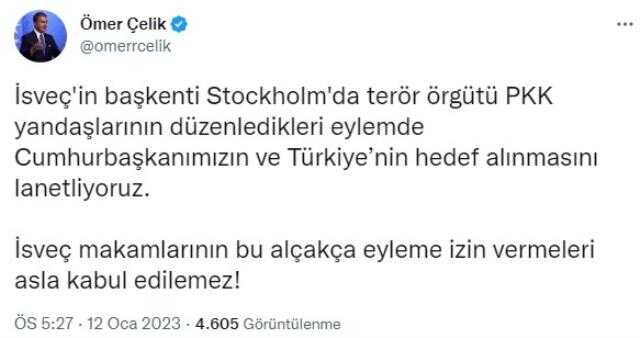 Son Dakika: Stockholm'deki skandal olayın ardından İsveç Büyükelçisi, Dışişleri'ne çağrıldı