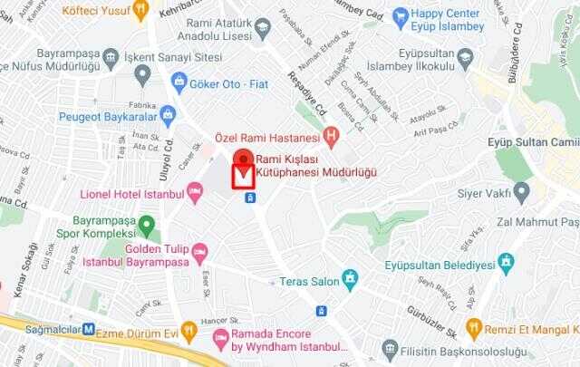 Rami Kütüphanesi nerede? Hangi il ve ilçede bulunuyor? Rami kütüphanesine nasıl gidilir, metrobüs, otobüs, tramvay ulaşımı var mı?