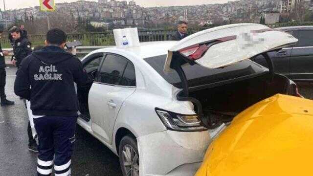 İstanbul'da zincirleme kaza: Libyalı kadın sürücü şok yaşadı