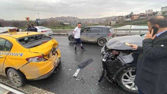 İstanbul'da zincirleme kaza: Libyalı kadın sürücü şok yaşadı