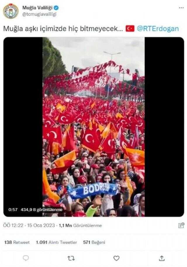 Valiliğin hesabından yapılan Erdoğan paylaşımı tartışma yarattı! Siyasilerden tepki yağıyor
