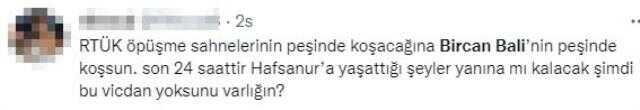 Hafsanur Sancaktutan'ın intihara teşebbüs ettiğini söyleyen Bircan Bali'ye tepki yağıyor: Bu kadına şiddet
