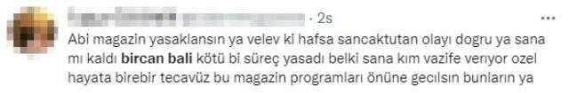Hafsanur Sancaktutan'ın intihara teşebbüs ettiğini söyleyen Bircan Bali'ye tepki yağıyor: Bu kadına şiddet