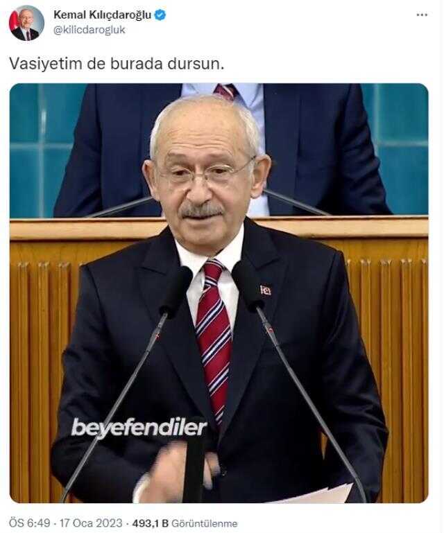 Kemal Kılıçdaroğlu'nun vasiyeti nedir 2023? Kılıçdaroğlu ne vasiyet etti? Kılıçdaroğlu vasiyet videosu izle!