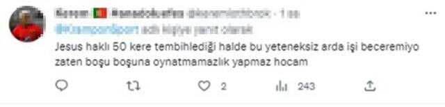 Jesus deliye döndü! Hocasının kızdığını gören Arda'nın tepkisi bomba