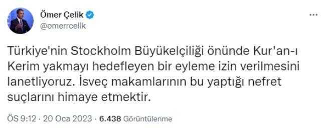 Kur'an yakma eylemine izin veren İsveç'in Ankara büyükelçisi bakanlığa çağrıldı! Skandallar bitmek bilmiyor
