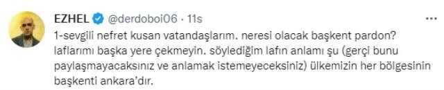 'Kürdistan'ın başkenti Ankara'dır' sözünden dolayı tepki çeken Ezhel'den açıklama: Laflarımı başka yere çekmeyin