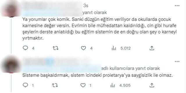 Öğretmeninden karne alan gençten tepki çeken hareket! Diğer öğrenciler de alkışladı