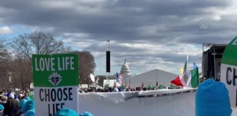 WASHİNGTON - Kürtaj karşıtı protesto yürüyüşü gerçekleştirildi