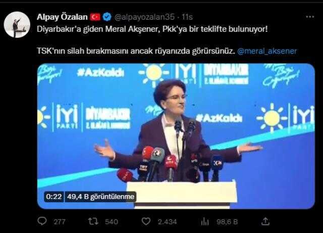 Akşener'in sözlerine AK partili vekilden yanıt: Türk Silahlı Kuvvetleri'ne mi silah bıraktıracaksınız? Haddinizi bilin! Akşener'in sözlerine AK partili vekilden yanıt: Türk Silahlı Kuvvetleri'ne mi silah bıraktıracaksınız? Haddinizi bilin!