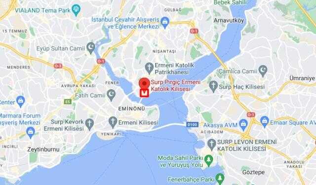 Yangın çıkan kilise nerede? 23 Ocak 2023 İstanbul'da hangi kilisede yangın çıktı? Kilise nerede, haritadaki yeri neresi?